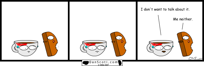 It's like that Seinfeld episode when George mixed food with sex.  Only more breakfast-oriented.