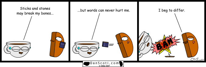 Brings literal meaning to the phrase "throw the book at him."