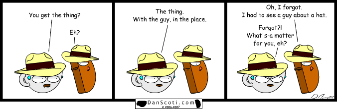 Look at dis googatz ova eesh.  Why don yooz do something yoosful and make me some sandwiges.