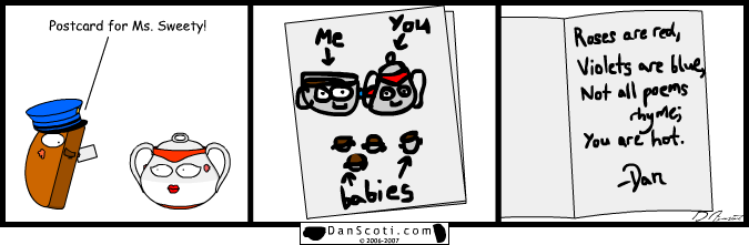 Roses are red, violets are blue, God made me pretty, what happened to you?