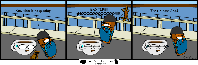 THE BAD MAN PUNTED BAXTER!!!!