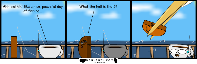 ... he'll eat for a day. Teach him to fish, and he'll be eaten by a bird.