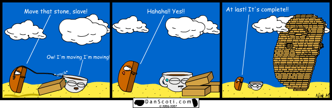 The inside is laden with ancient tombs and golden cookies.