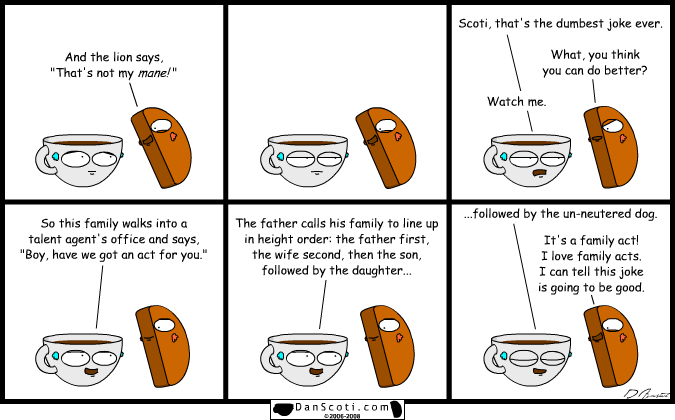 Apparently Scoti never watched the 2001 Friar's Club Roast of Hugh Hefner.