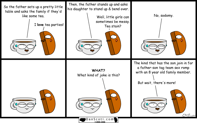 It's going to be so hard to keep the rest of the week's comics tasteful.  Fair warning.