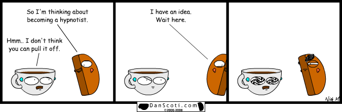 I guess all it took was It's a known fact that every good hypnotist has HUGE eyebrows.