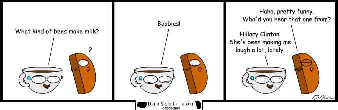 At this point, Hillary Clinton is easier to make fun of than Paris Hilton.  Bring down the dynasty!