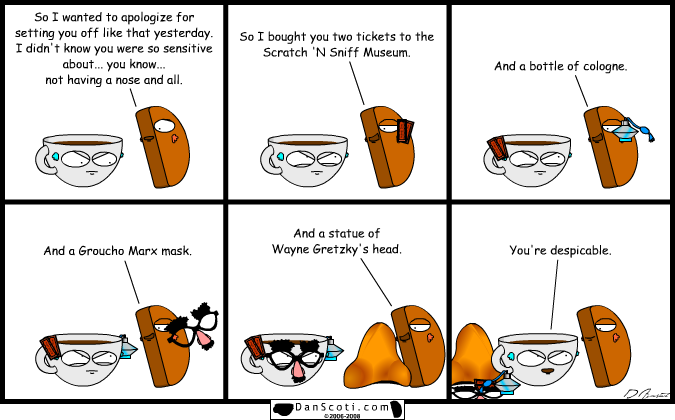 In 2025, Wayne Gretzky will take over the world with an army of noses.  Don't say I didn't warn you.